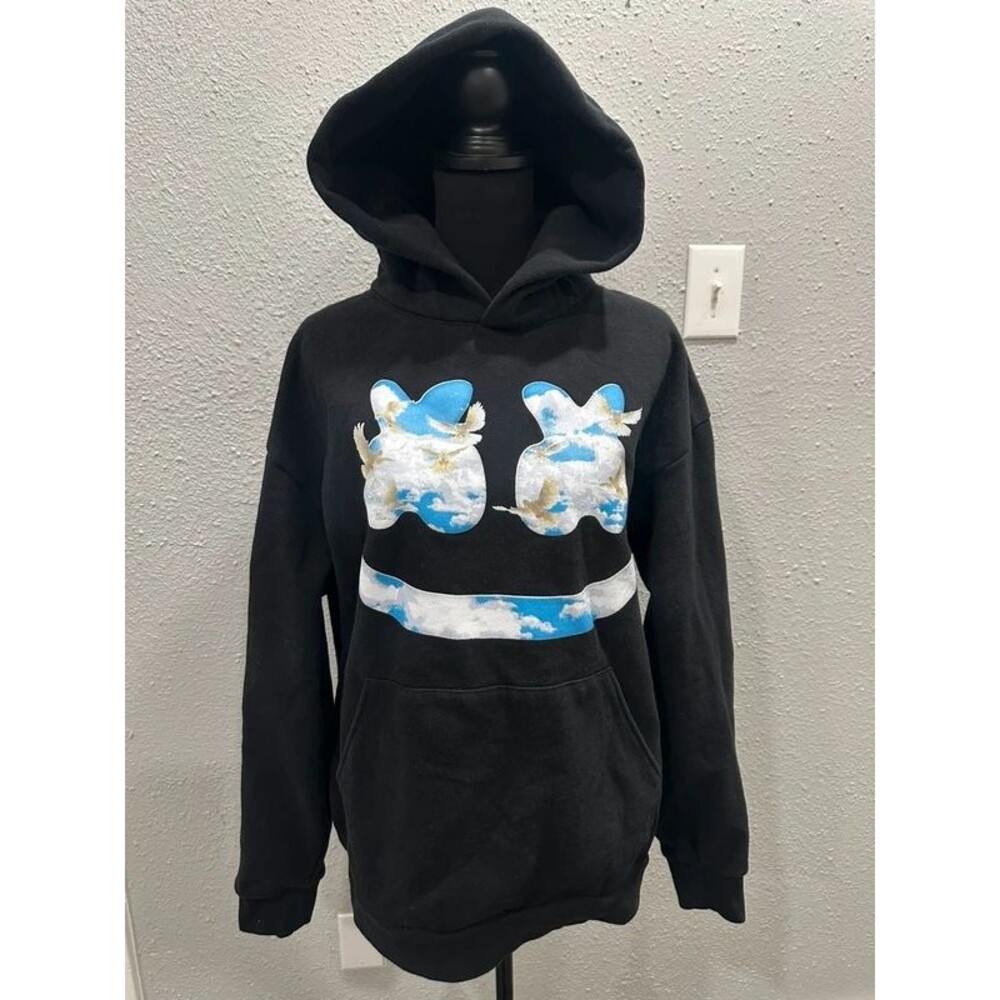 DJ Marshmellow Official Merch Black Pullover Hoodie Adult Medium